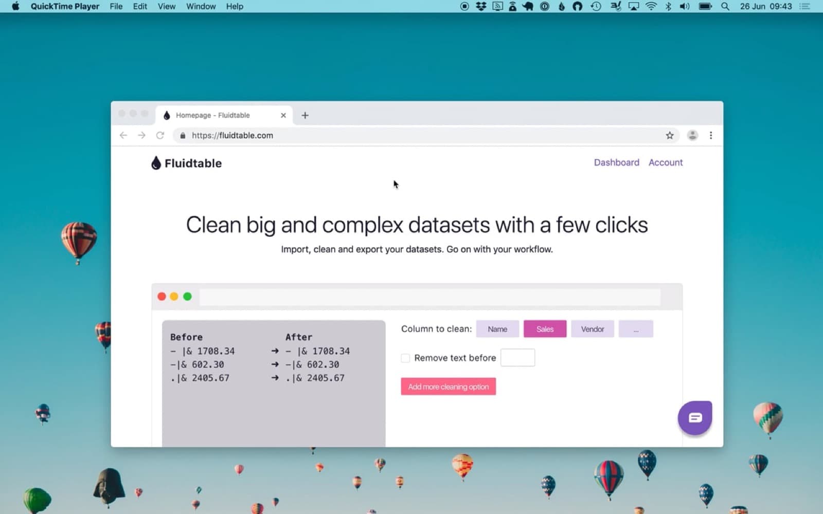 Fluidtable demo
