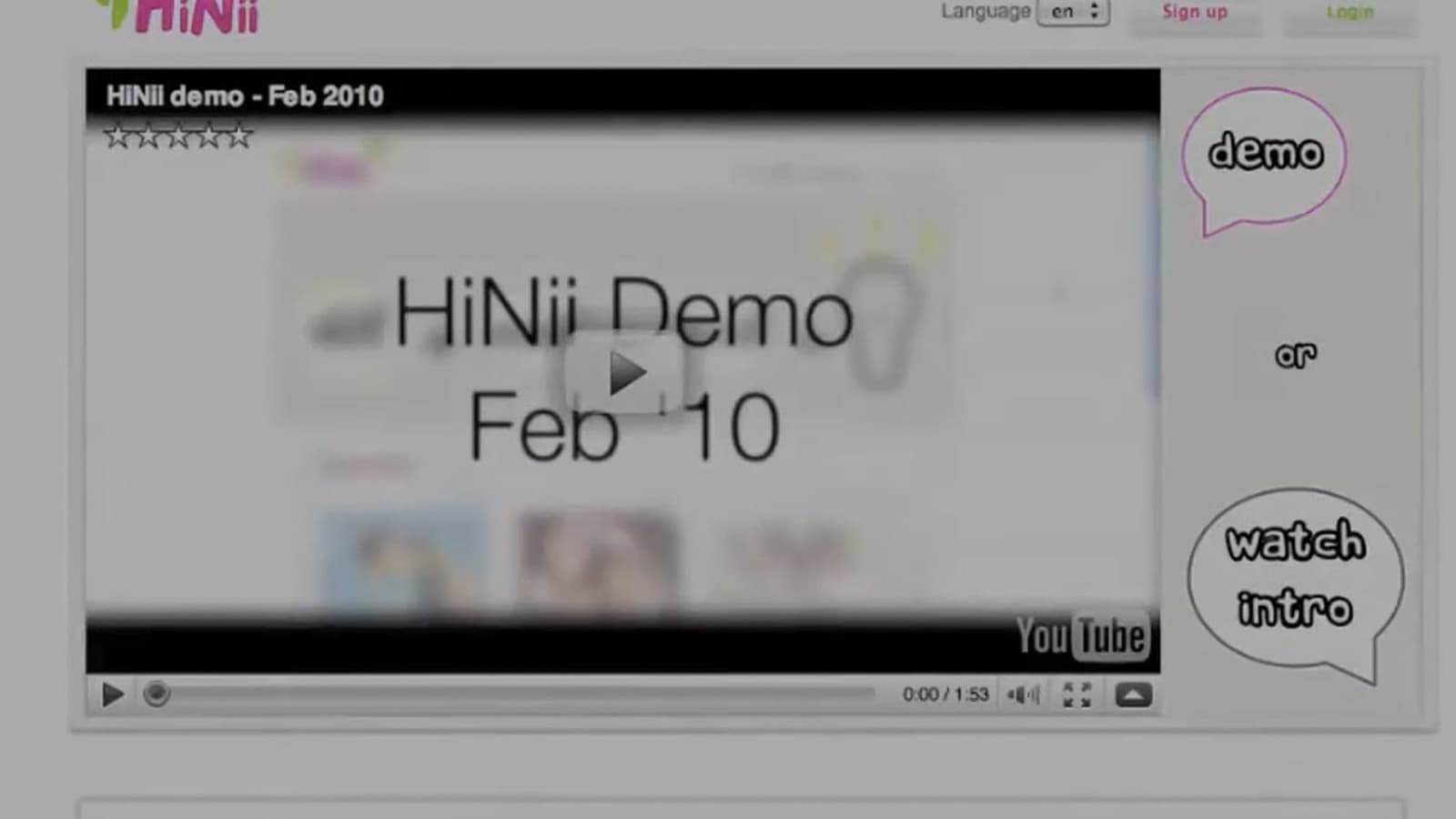 HiNii demo