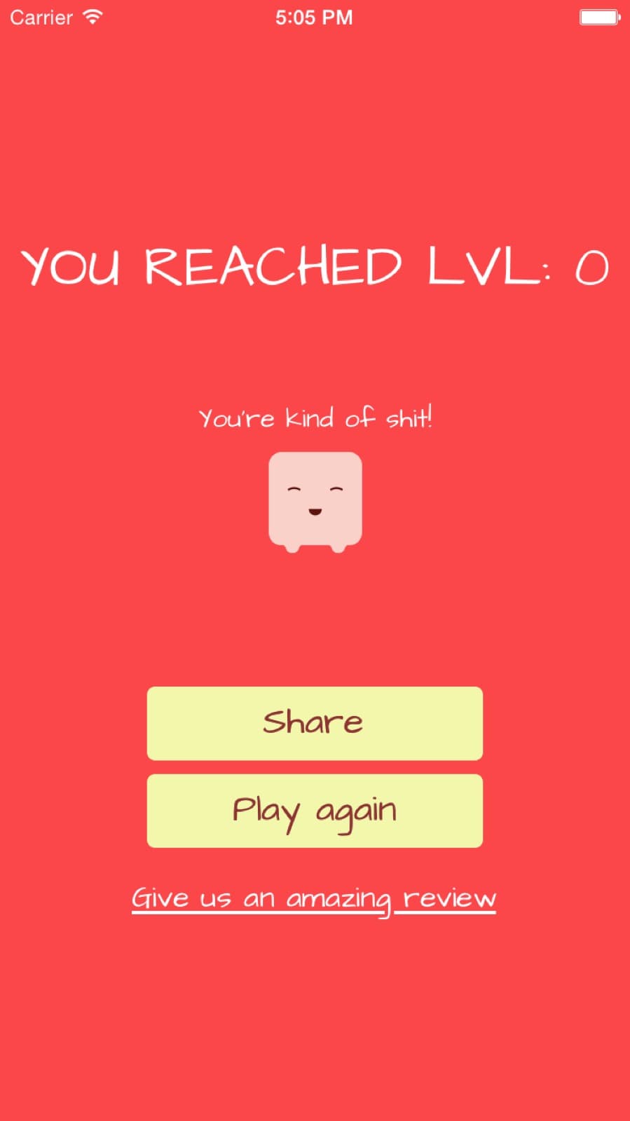 Round-complete screen